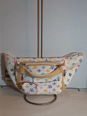 Vtg By Lexington Women's Multicolor Fanny Pack Logo Print Waist Bag -